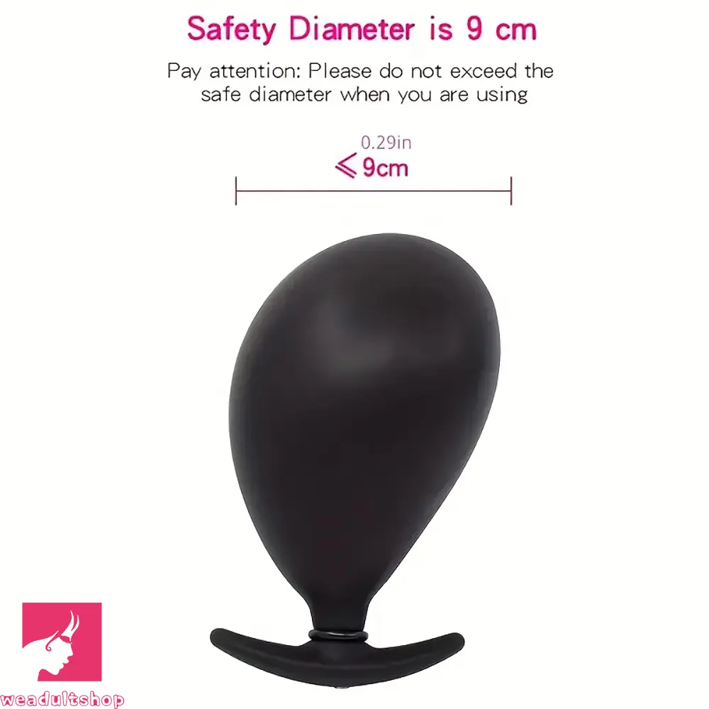 3.35in Silicone Mouth Gag Complete BDSM Sex Toy Inflatable Dildo Mouth Gag