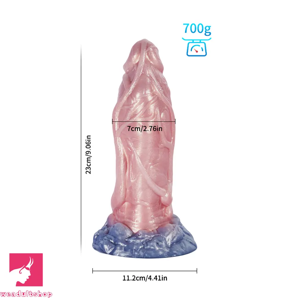 Fantasy Monster Dog Knot Female Soft Silicone Anal Plug Dildo For Prostate