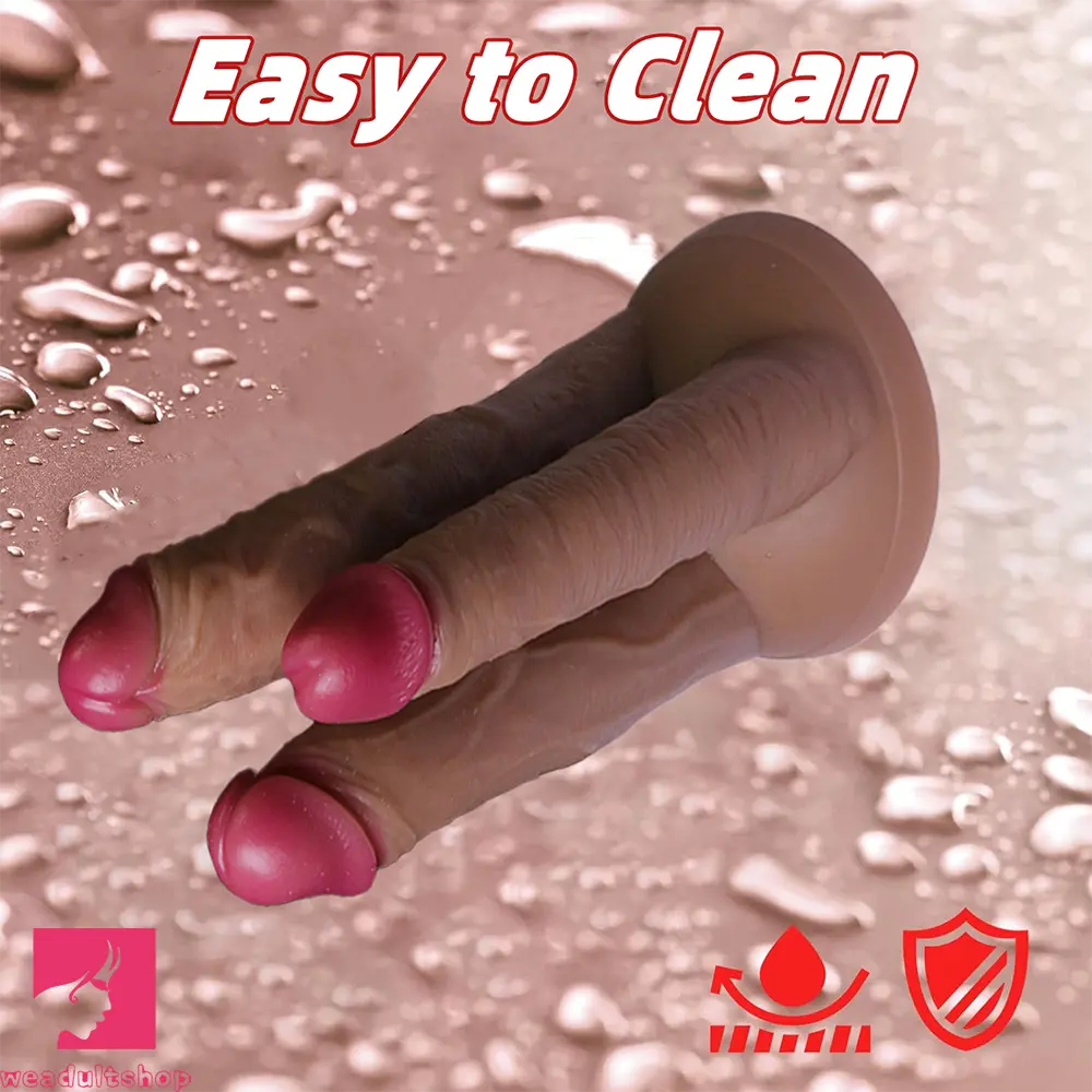 8.7in Triple Ended Realistic Dildo For Women Couple Prostate Massage Toy