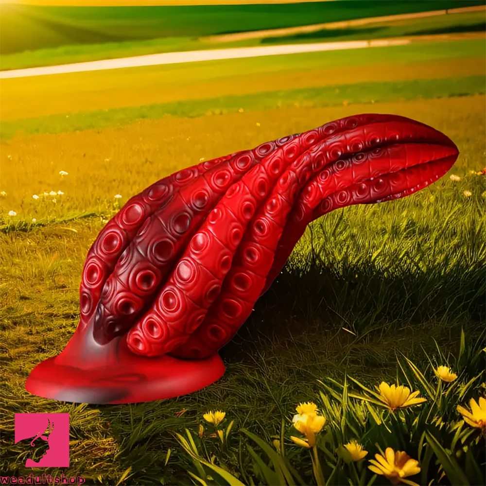 5.5in 7.3in 8.7in 10.7in Durable Build Soft Tentacle Silicone G Spot Dildo