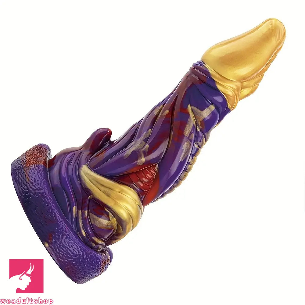 8.03in Realistic Silicone Monster Fantasy Cock Big Dildo For Clit Beginner