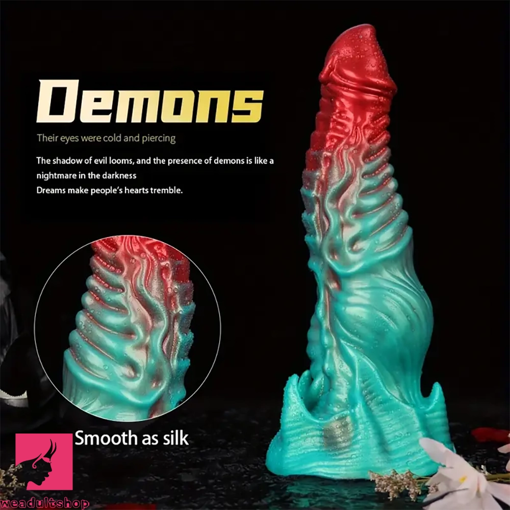 8.26in Devil Alien Monster Tentacle Silicone Dildo For Dilation Anal Plug