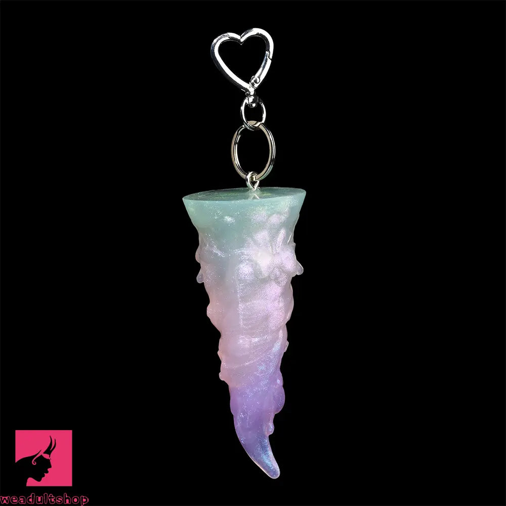 4.56in 4.72in 5.7in 6.81in 7.91in Ice Cream Silicone Fantasy Odd Dildo Pendant