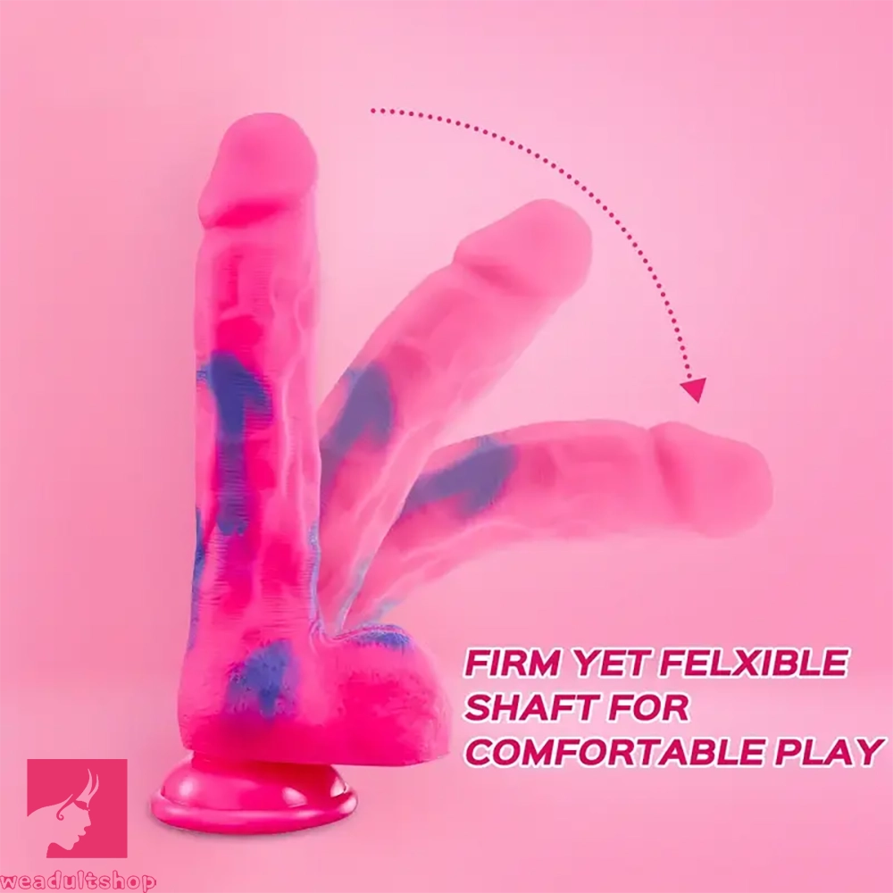 9.25in Lifelike Silicone Dildo Women Flexible Shaft For Comfortable Sex