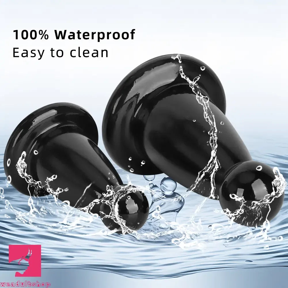 5.7in 7.87in Black PVC Thick Butt Plug Dildo For Women Sexual Adult Cock