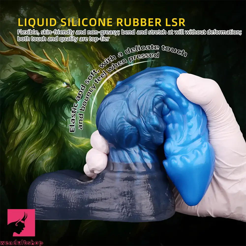 8.22in Dual Density Silicone Monster Knot Dildo Ultra Soft Penis Love Cock