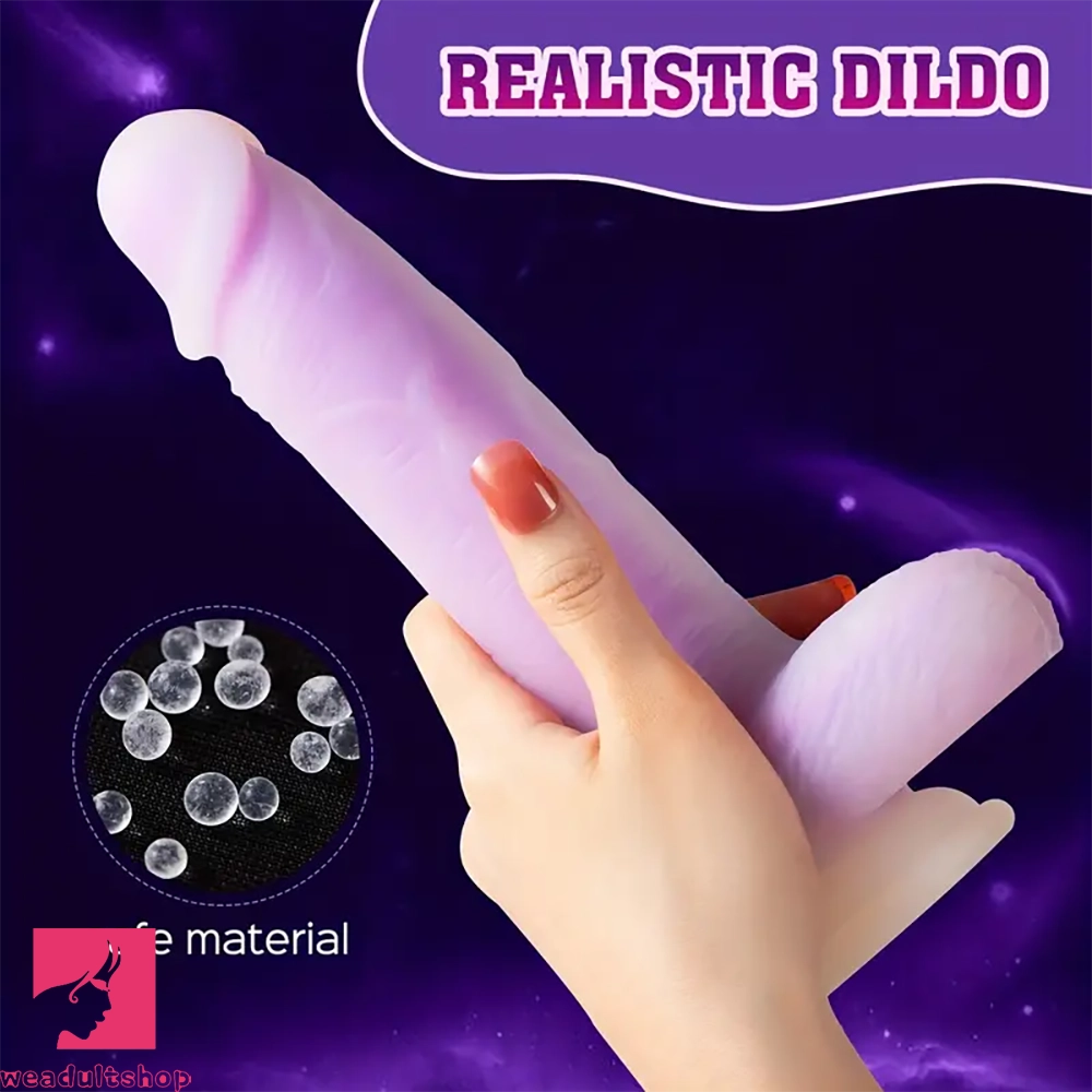 8.21in Rotating Realistic Vibrating Dildo Automatic Silicone Soft Clit Dildo