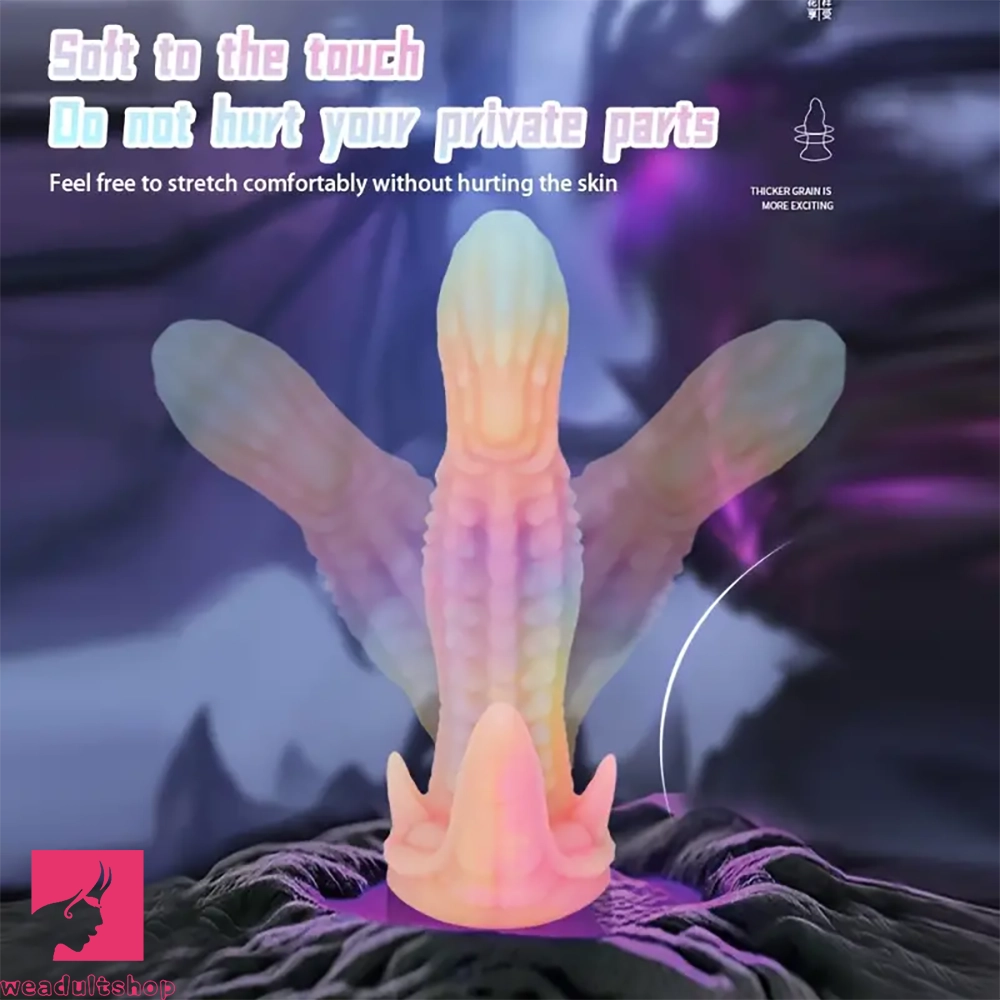 7.4in 8.5in Alien Dinosaur Tentacle Animal Silicone Anal Plug Cock Dildo