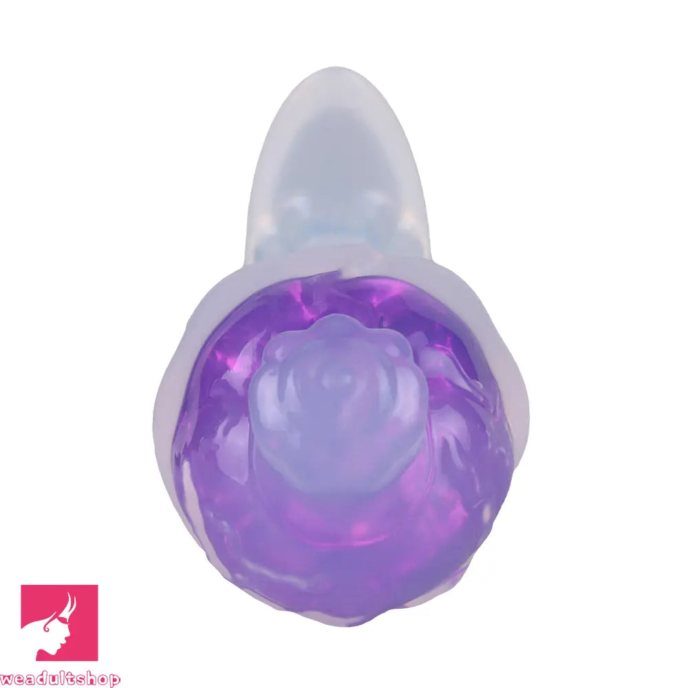 4.01in Fox Tail Wear Anchor Silicone Dildo Butt Plug For BDSM Role Sex
