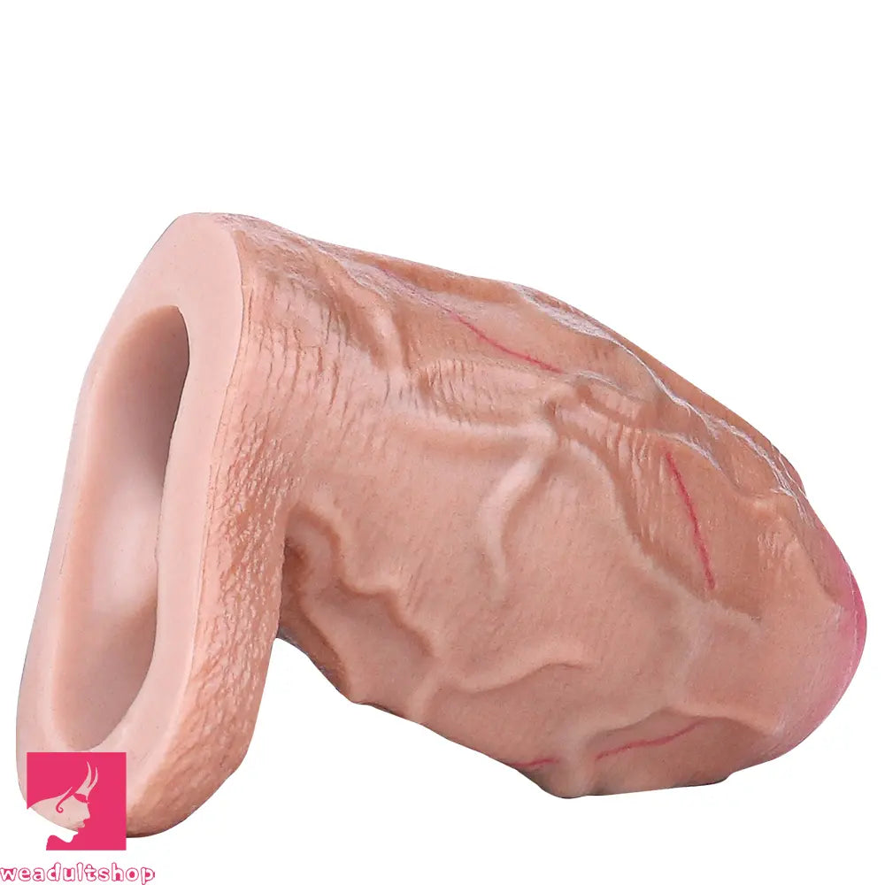 3.81in Realistic Penis Cock Dildo Sleeve Extender For Thicken Cock Toy