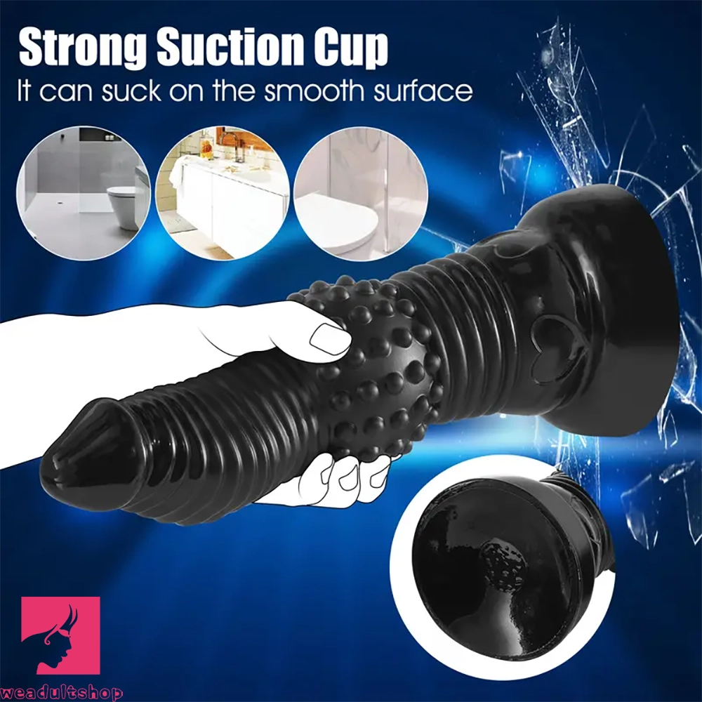 11.41in Textured Dildo With Ridges For Stimulation Bumpy Dilation Dildo