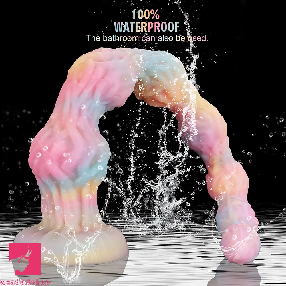 17.32in 21.25in 25.19in Luminous Pull Beads Silicone Dildo Butt Plug Rare Cock