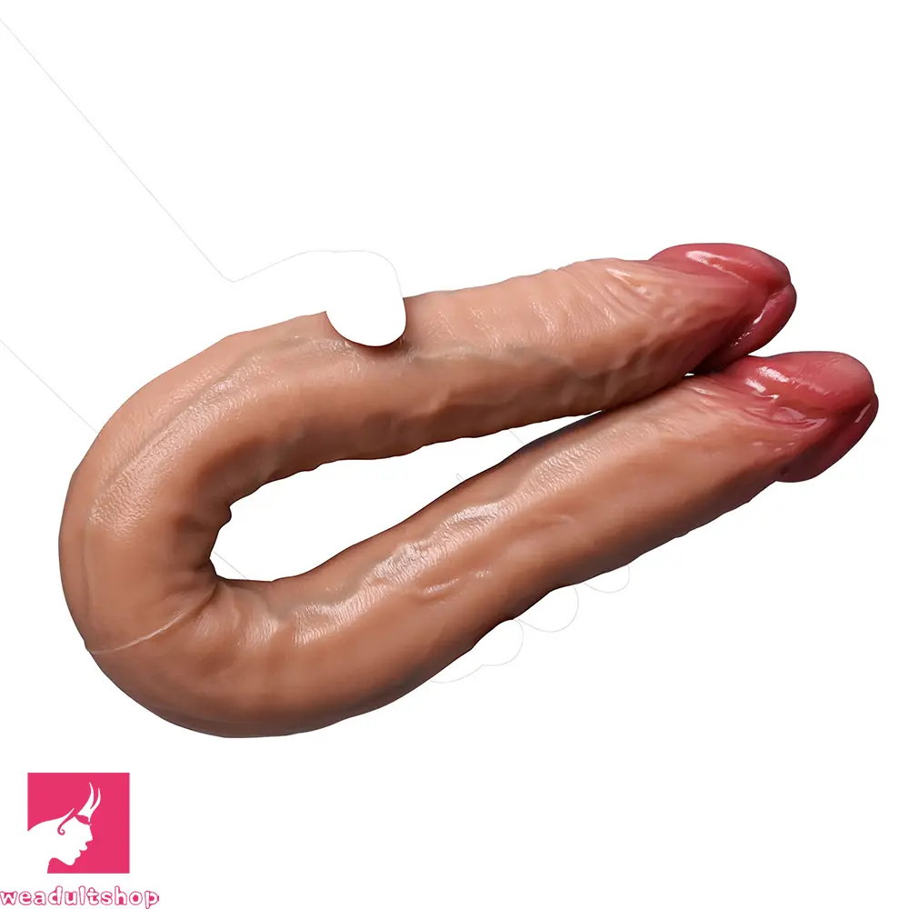 18.3in Dual Sided Dildo Soft Big Silicone Cock For Masturbation Aid