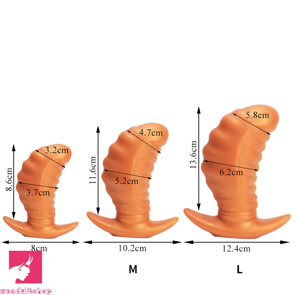 3.38in 4.56in 5.53in Small Butt Plug Dildo For Men Women Fucking Clit