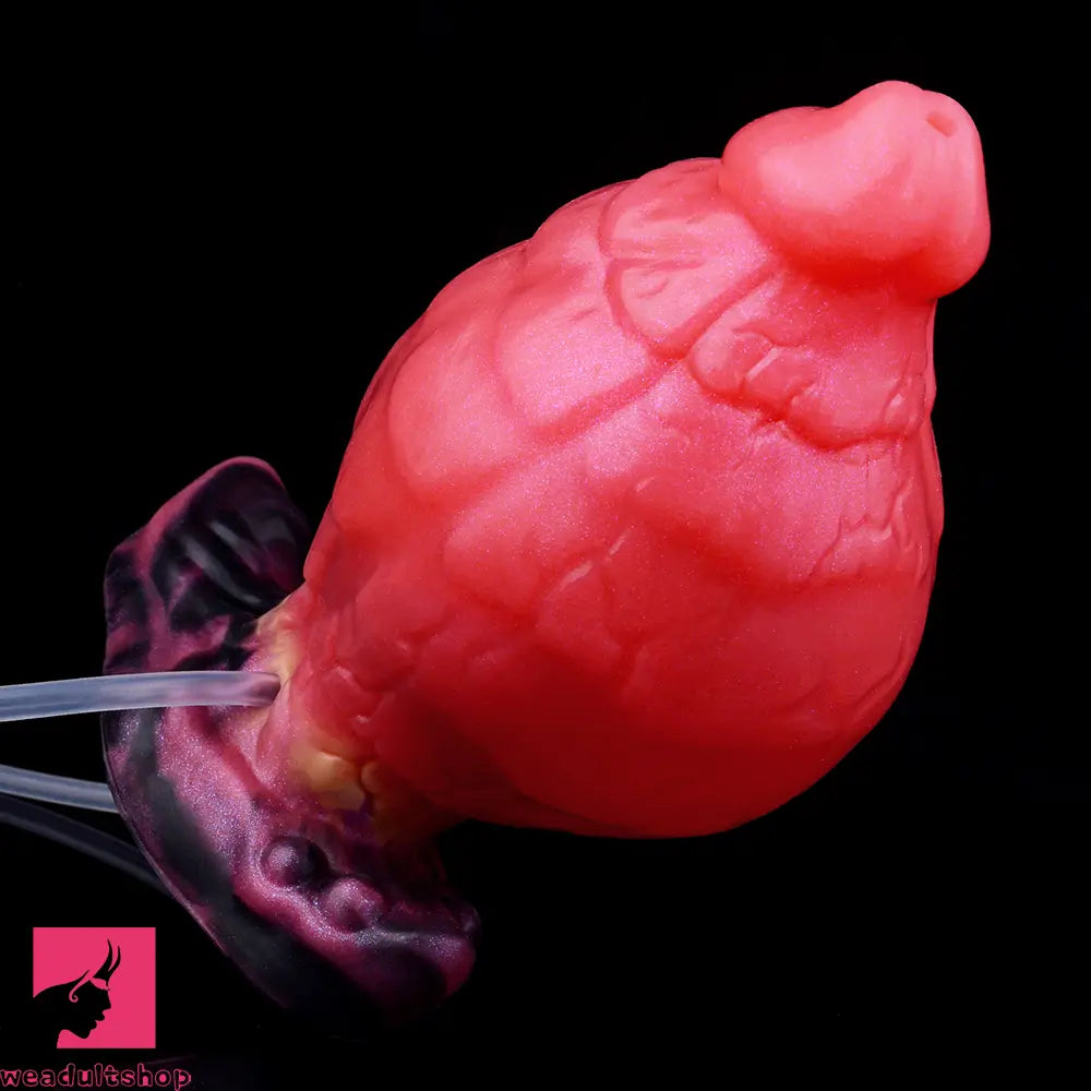 5.31in Fantasy Silicone Soft Inflatable Spraying Water Dildo For Anus Sex