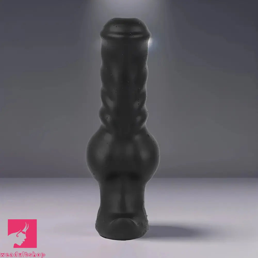 3.94in 7.48in 8.66in Soft & Flexible Silicone Anal Dildo Secure Knot Cock Toy
