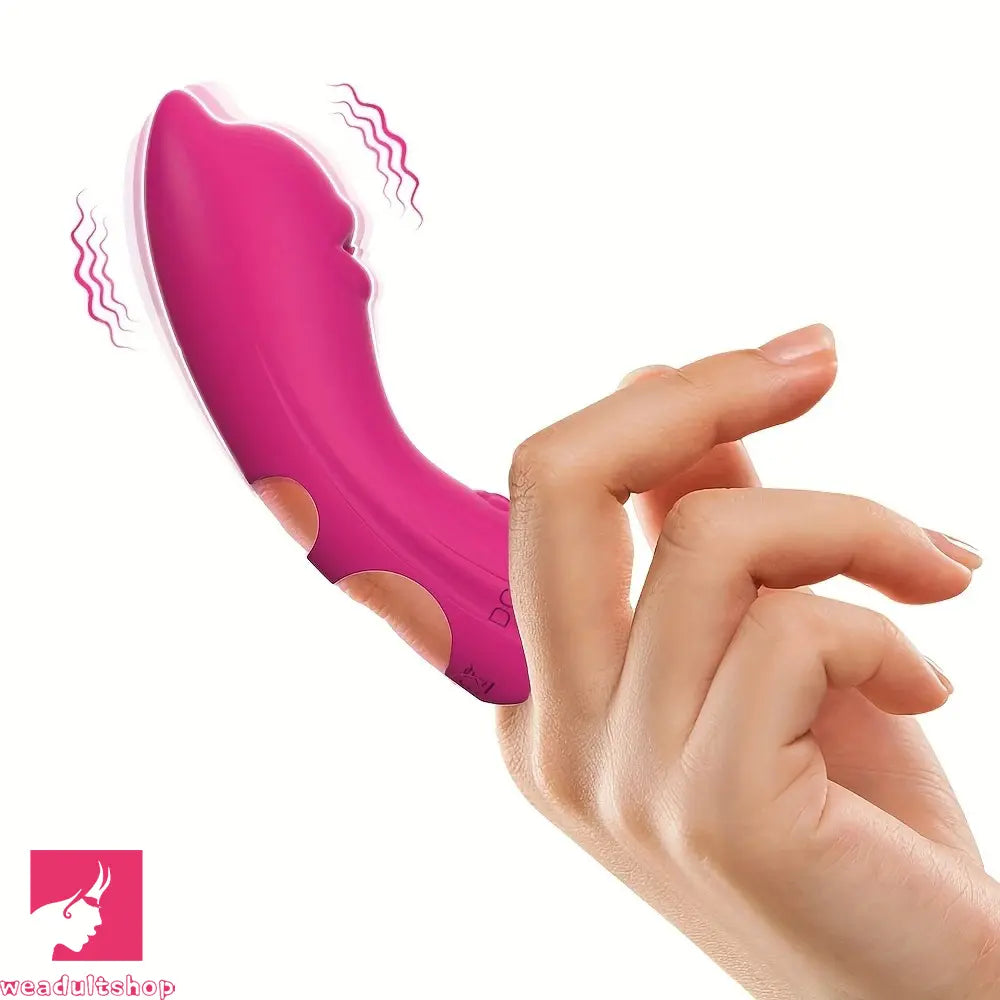 4.45in 10-Mode Vibrating Finger Dildo Portable Discreet Sex Toy For Clit