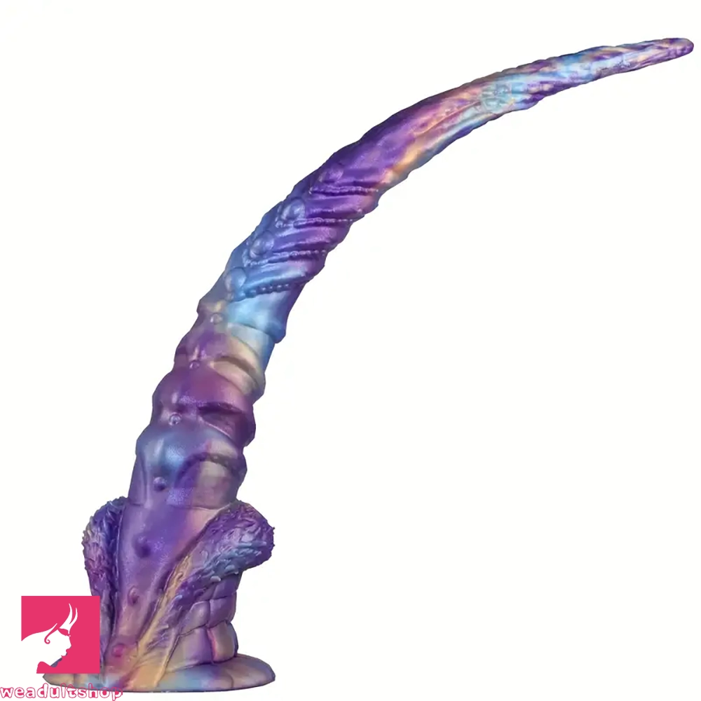 17.51in Long Monster Fantasy Silicone Anal Plug Cock Dildo With Suction Cup