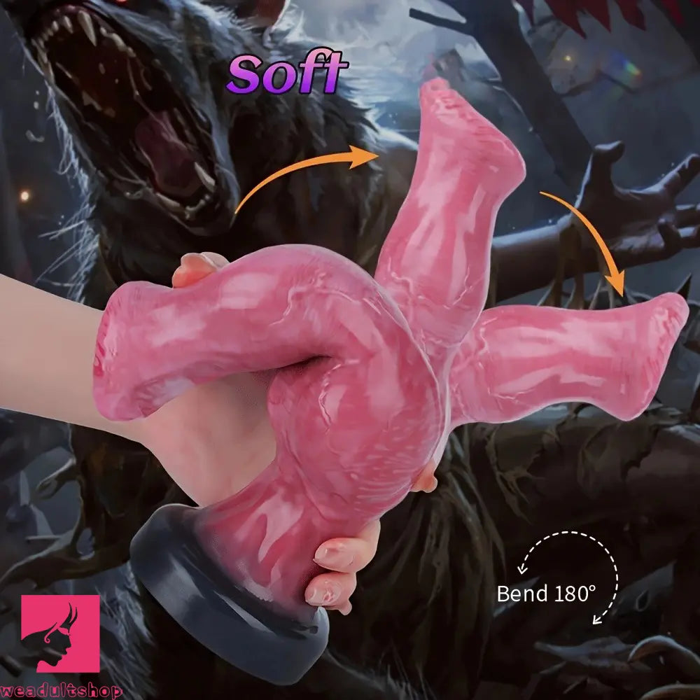 6.1in 7.2in 8.77in Realistic Monster Dildo Liquid Silicone Knot Hands-Free