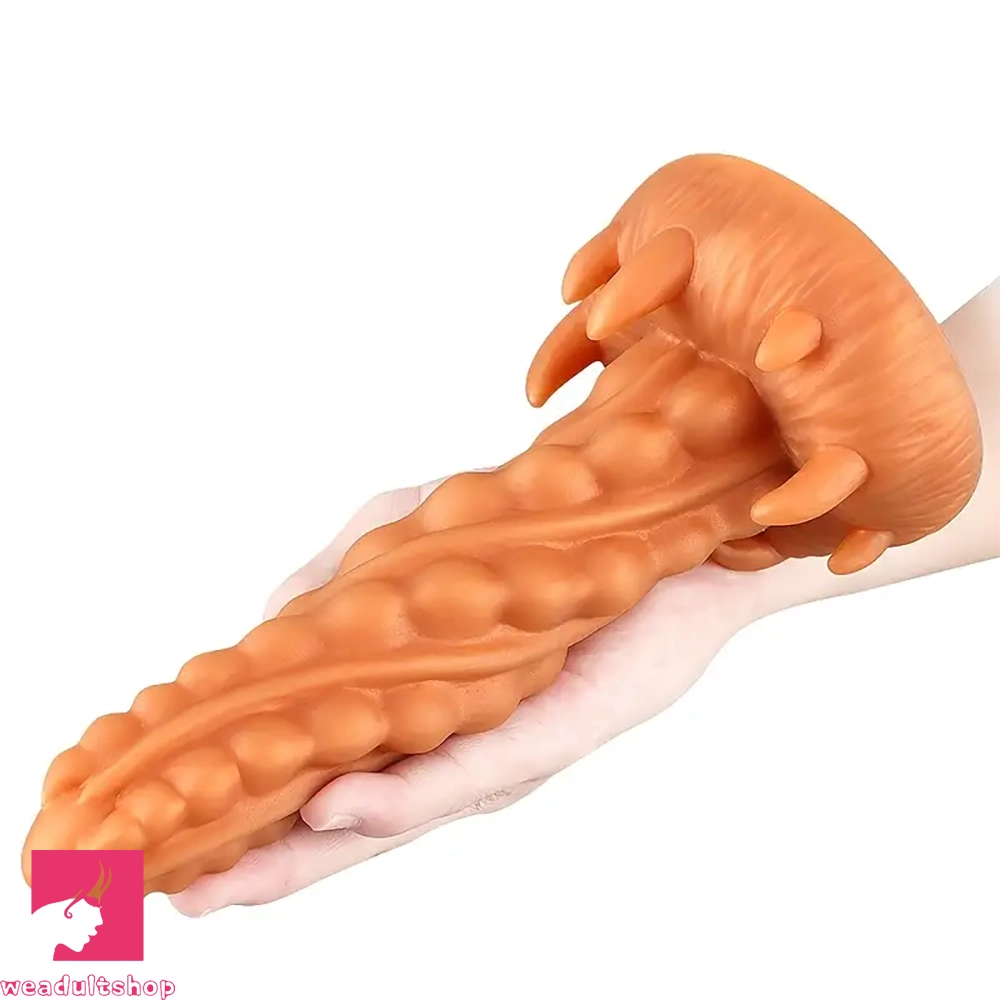 7.48in Silicone Butt Plug Monster Cock Dildo With Suction Cup For Beginner