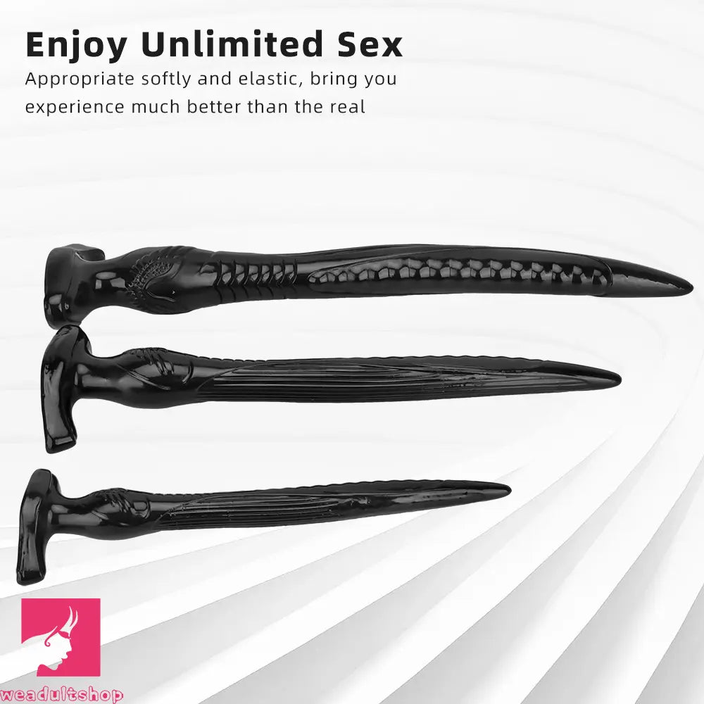 12.2in 16.14in 20.07in Black Super Long Large Out Anal Plug Cock Dildo