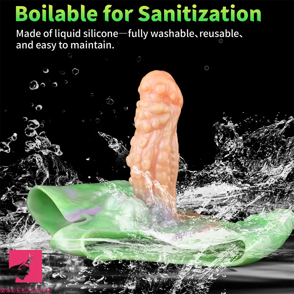 7.67in Monster Hollow Dildo Harness Pants Strap on Sex Fantasy Dildo