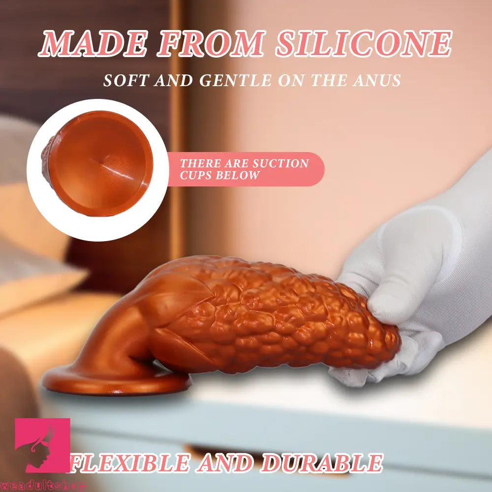 7.16in Graininess Raised Particles Reminiscent Corn Soft Butt Plug Dildo