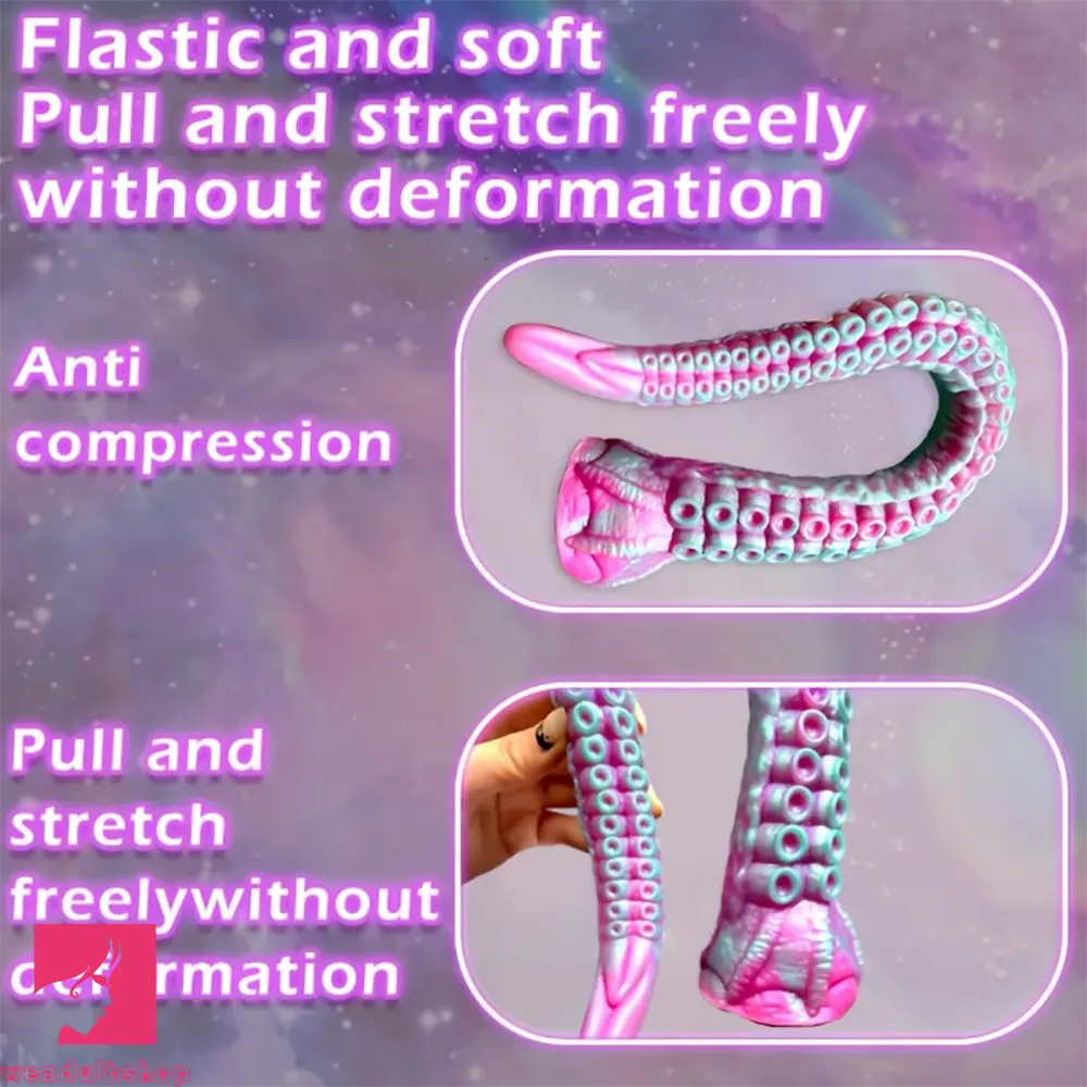 17.32in Starlight Tentacle Monster Shaped Animal Silicone Huge Long Dildo