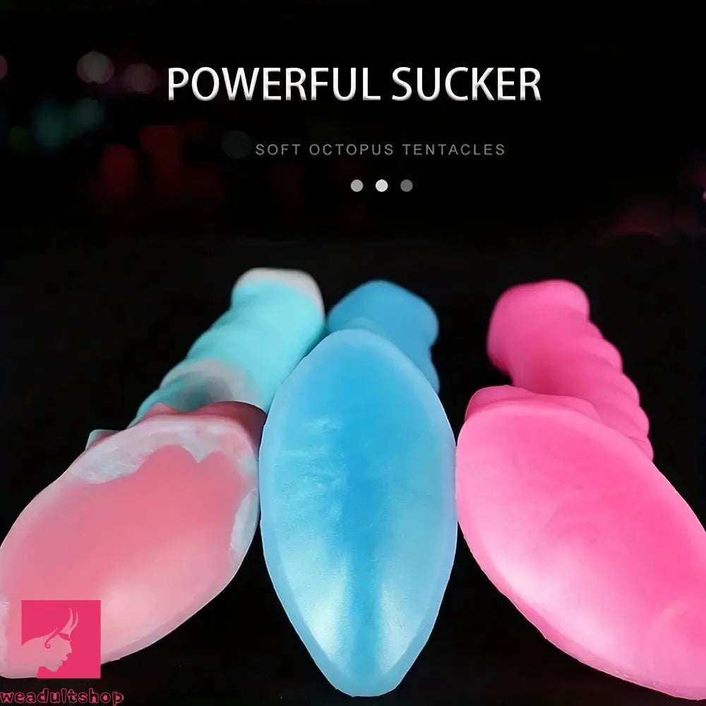 7.87in Silicone Octopus Soft Tentacle Shaped Dildo Anal Dilator Stimulator