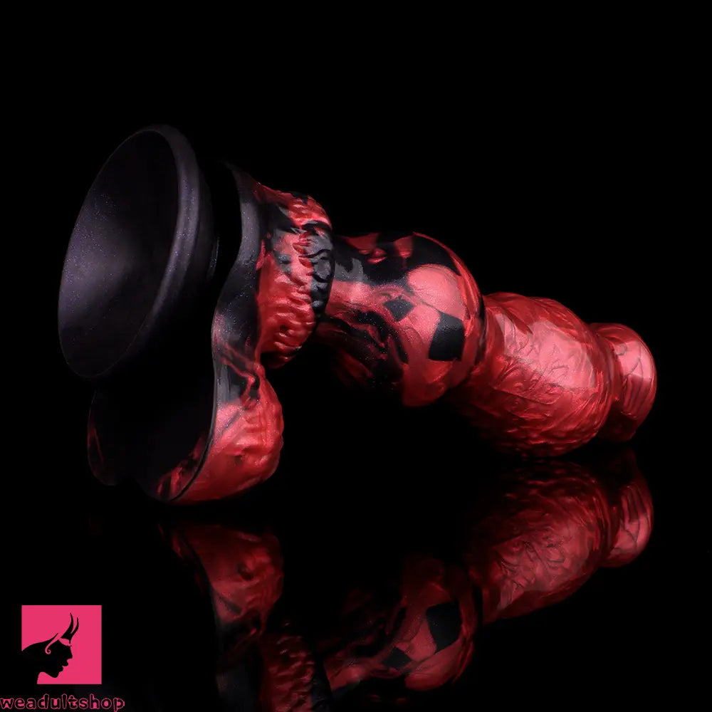 9.25in Knotted Dog Silicone Monster Creature Dildo Couple Foreplay Cock