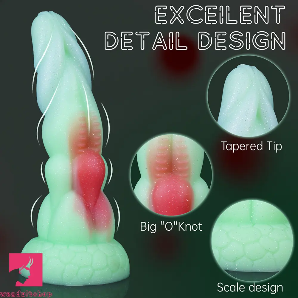 8.27in Animal Alien Liquid Silicone Monster Dildo Masturbator Erotic Cock
