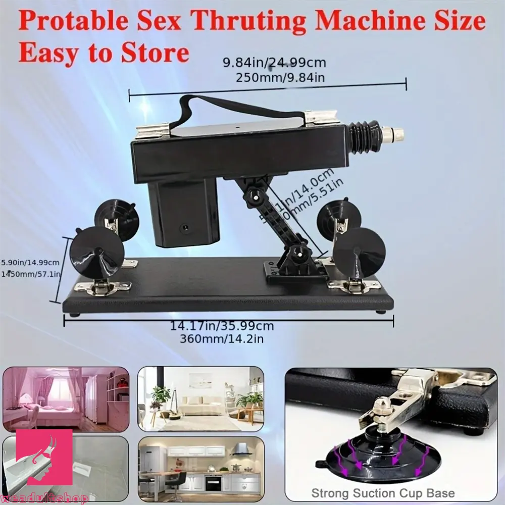 Electric Automatic Thrusting Dildo Fuck Machine with 5 Dildos 3XLR Connector