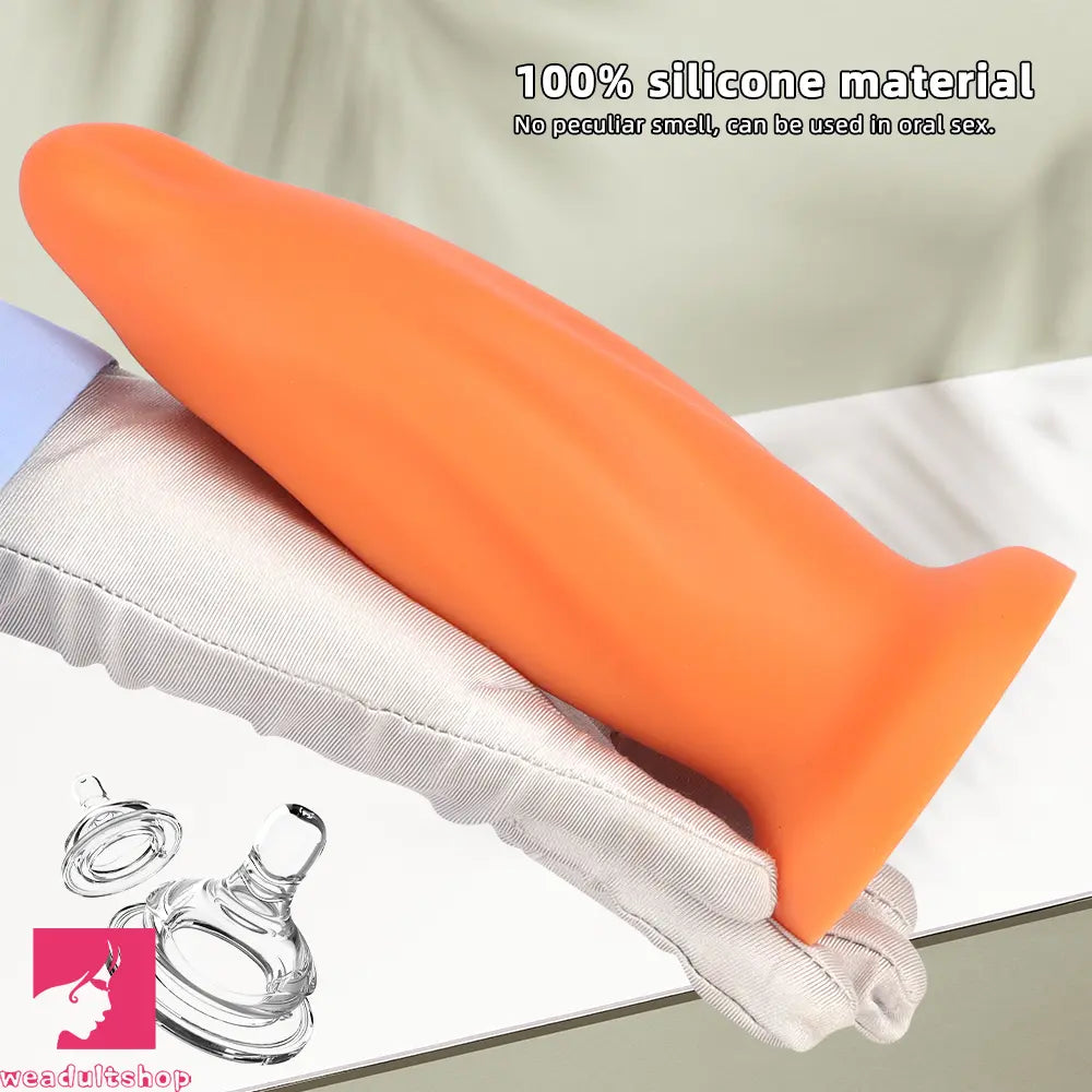 7.67in Liquid Silicone Thick Soft Dolphin Animal Dildo For Cock Orgasm