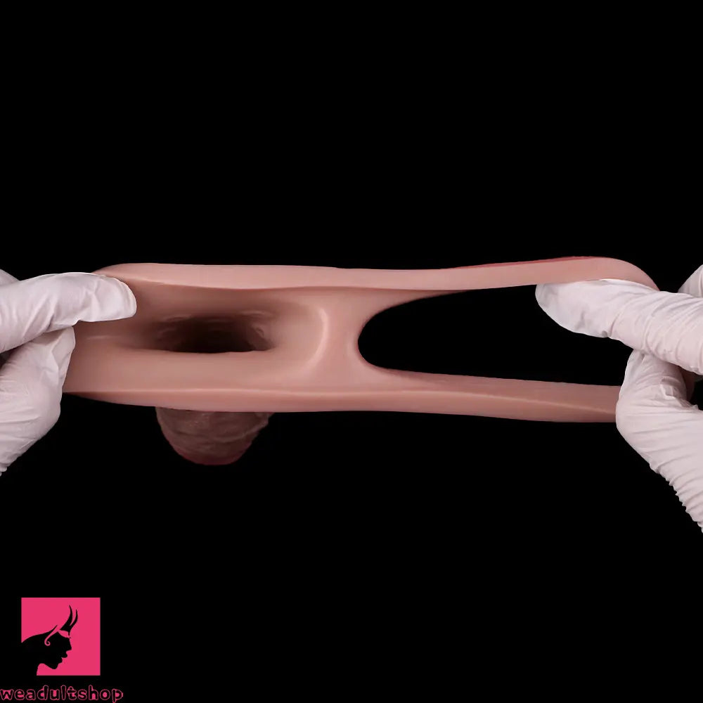 5.6in Realistic Ultra Soft Blue Veins Silicone Cock Sleeve Dildo For Sex