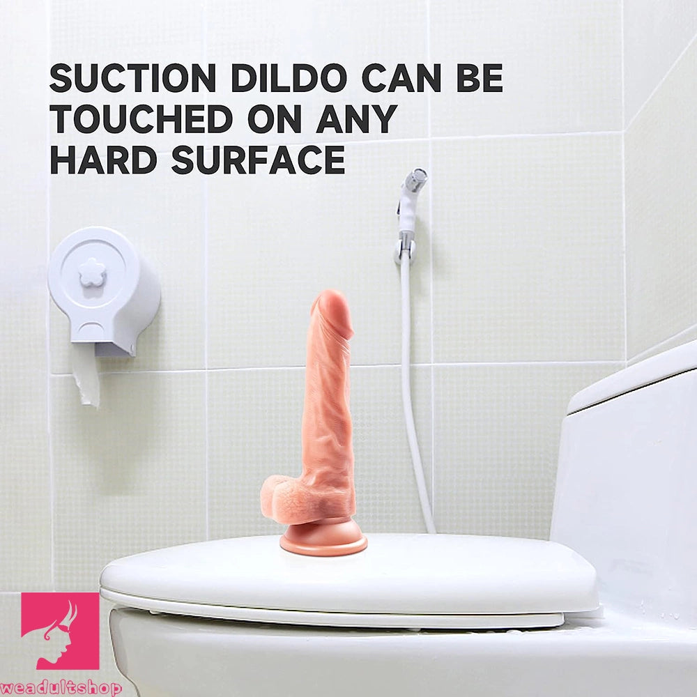 7.68in Realistic Dildo Female Vagina G-spot Stimulator Vaginal Massager