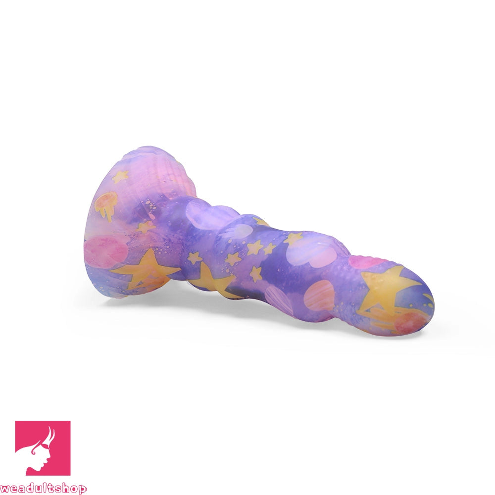 7.87in Colorful Silicone Soft Realistic Dildo Fantasy Prostate Sex Toy