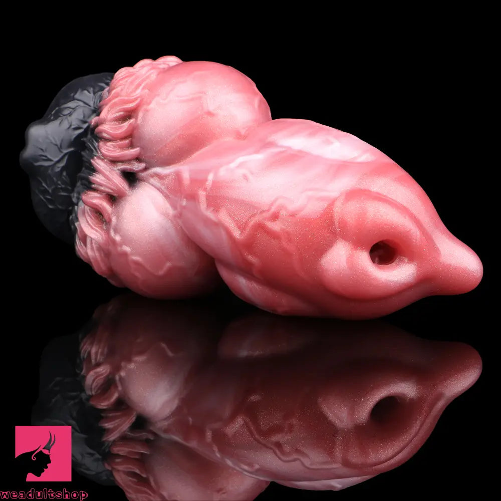 6.88in Dog Knot Dildo Male Masturbator Silicone Soft Fantasy Odd Penis