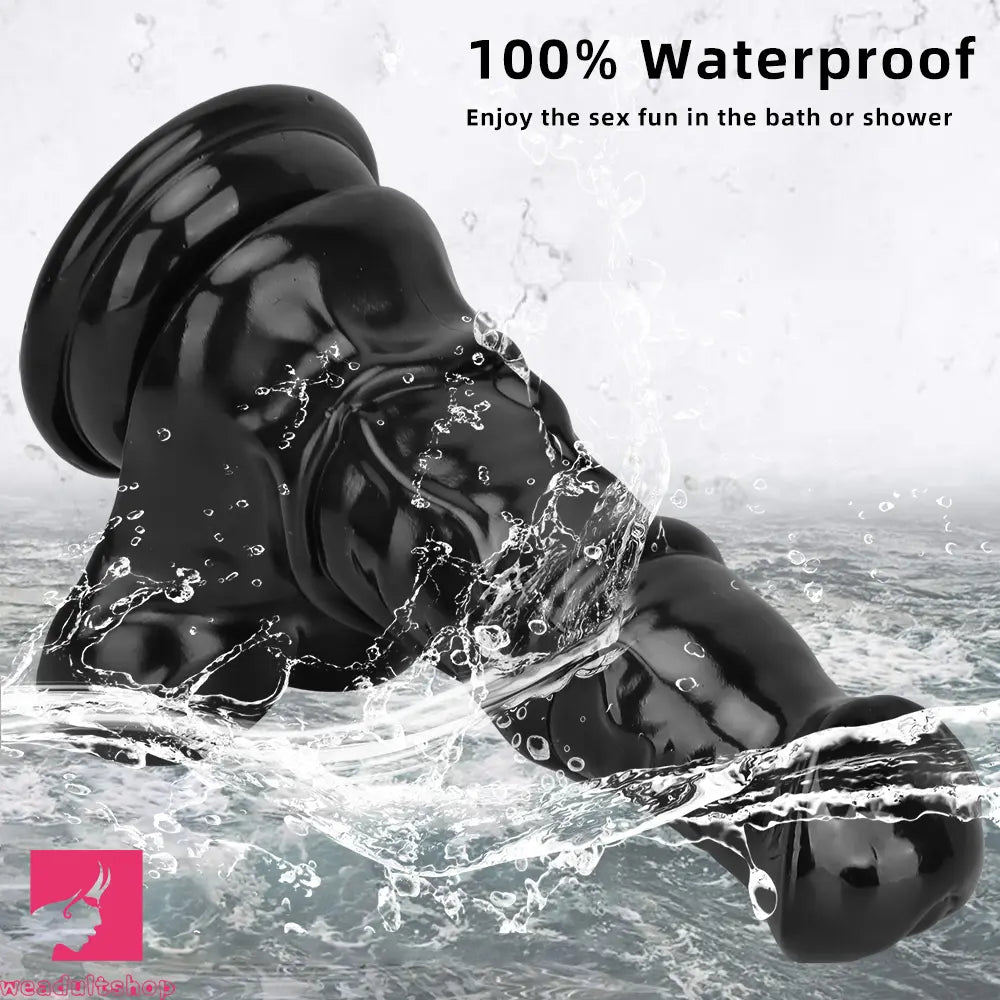 6.3in Black Sex Simulation PVC Penis Small Horse Dildo Female Masturbator