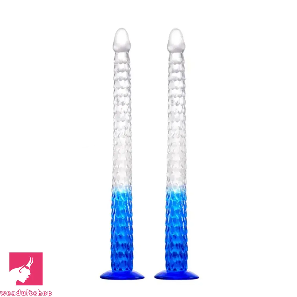 16.1in 19.29in 22.84in Anal Training Soft TPE Dildo For Experienced Game