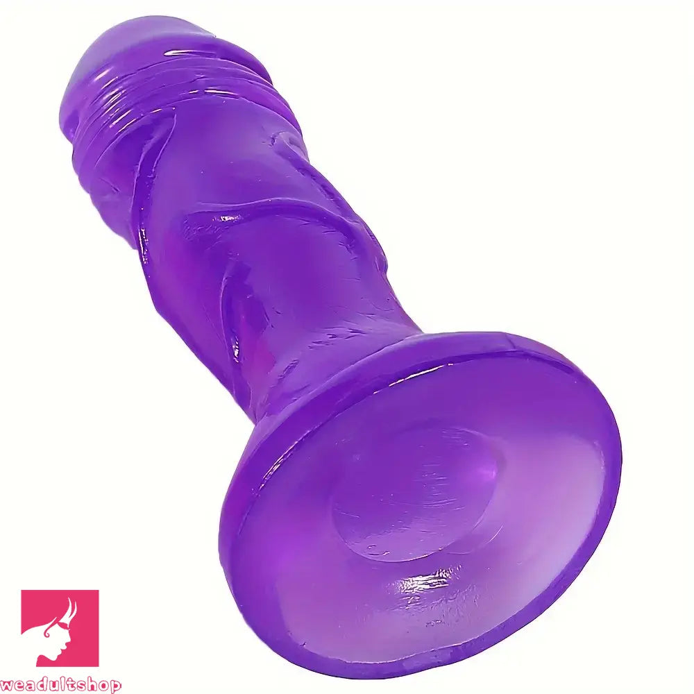 4.84in Jelly Anal Small Realistic Suction Cup Adult Toy Dildo For Women Clit