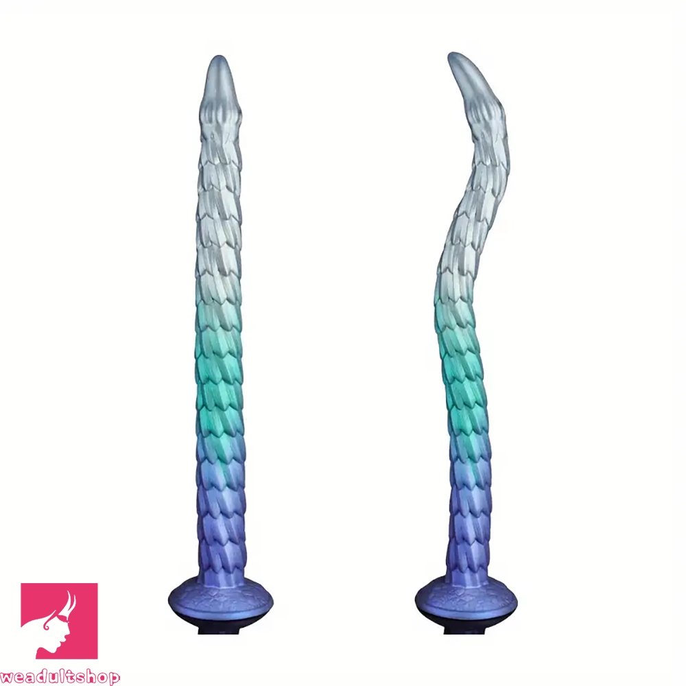 20in Fantasy Monster Long Dildo Soft Flexible Liquid Silicone Cock Butt Plug