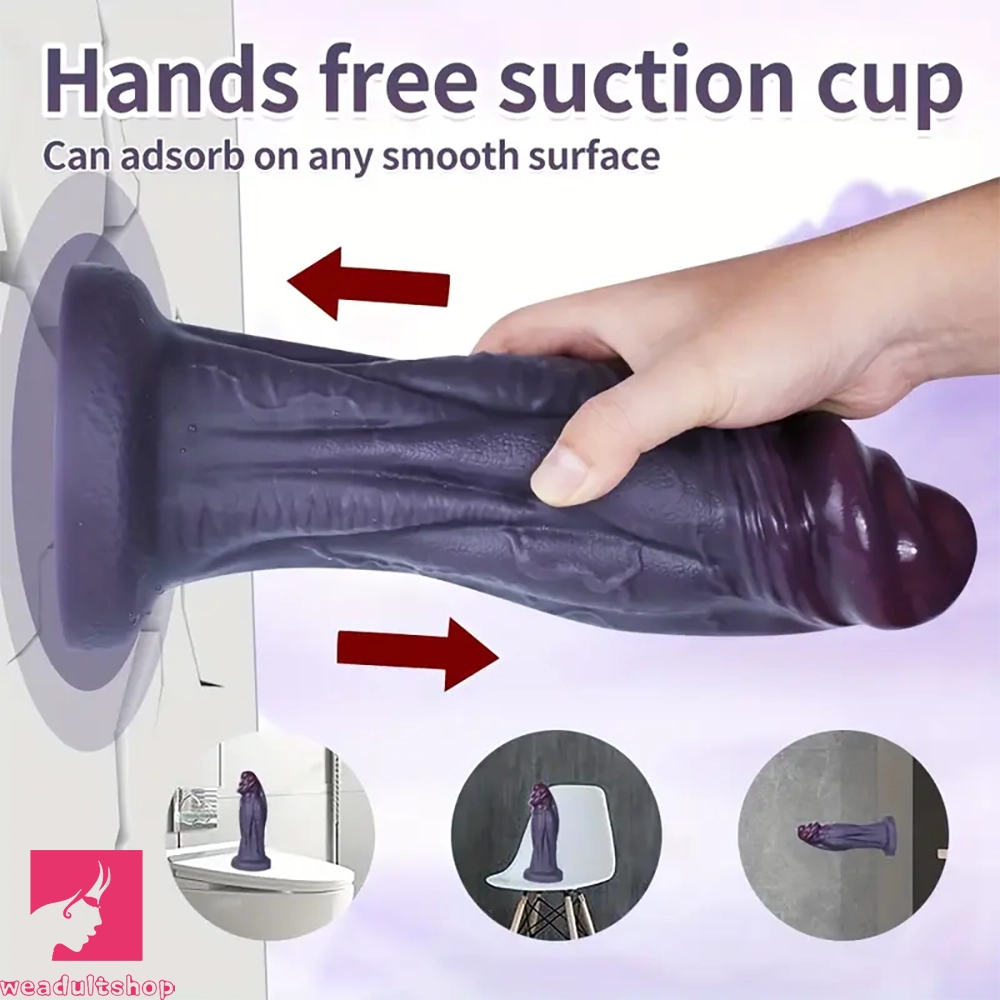 8.5in 10.23in 11.22in Big Ebony Penis With Realistic Dilation Thick Dildo