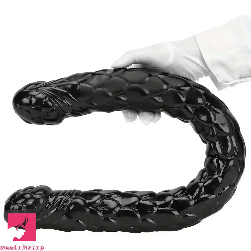 20.47in 27.55in Double-Headed Extra Long Fish Scale Huge Dildo For Sex