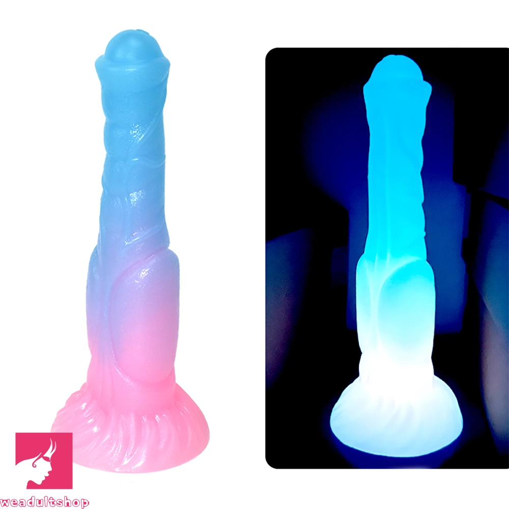 9.44in Horse Cock Luminous Big Silicone Soft Animal Dildo For Prostate