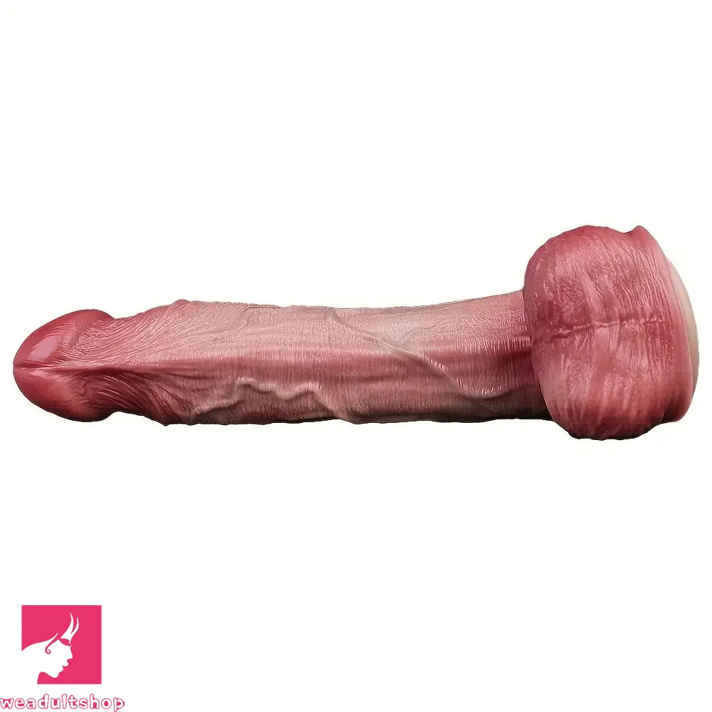 9.21in Liquid Dual Density Silicone Dildo Designed For Women Self-Game
