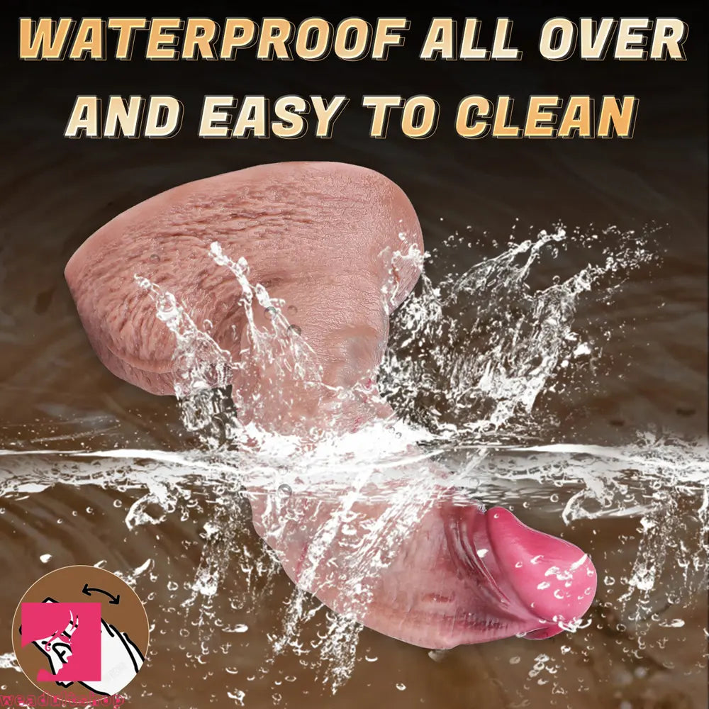 7.16in Double Density Silicone Soft Ejaculating Dildo For Suction Cup Cock