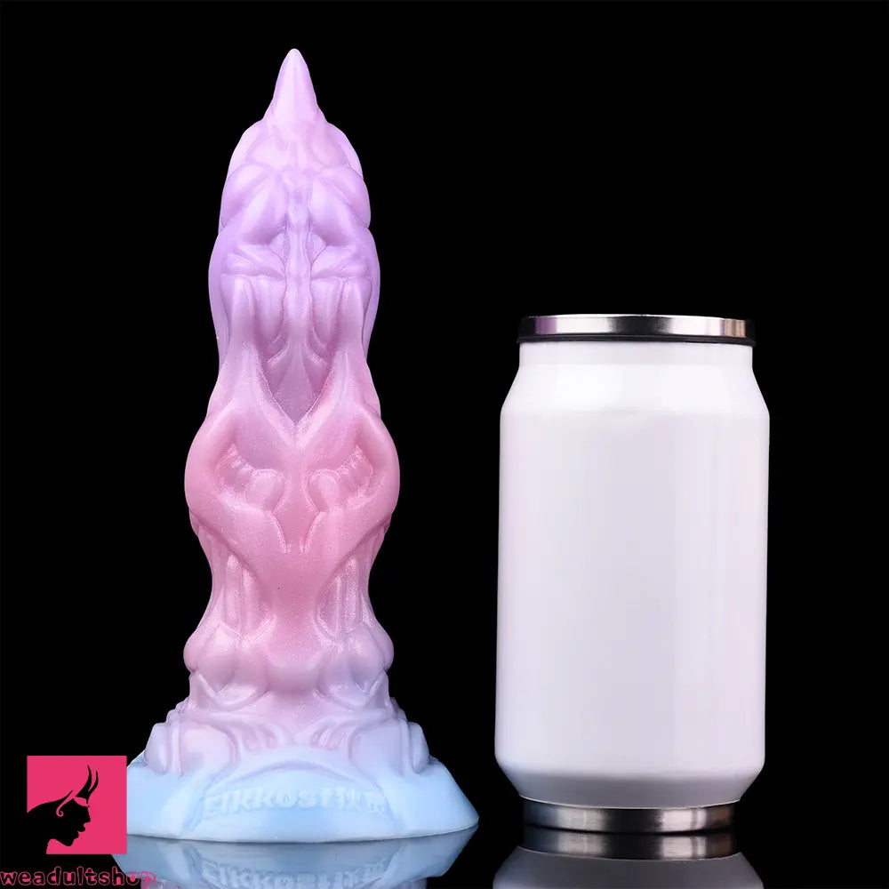 7.08in Odd Silicone Soft Squeeze Inflatable Alien Cock Dildo Self-Retreative