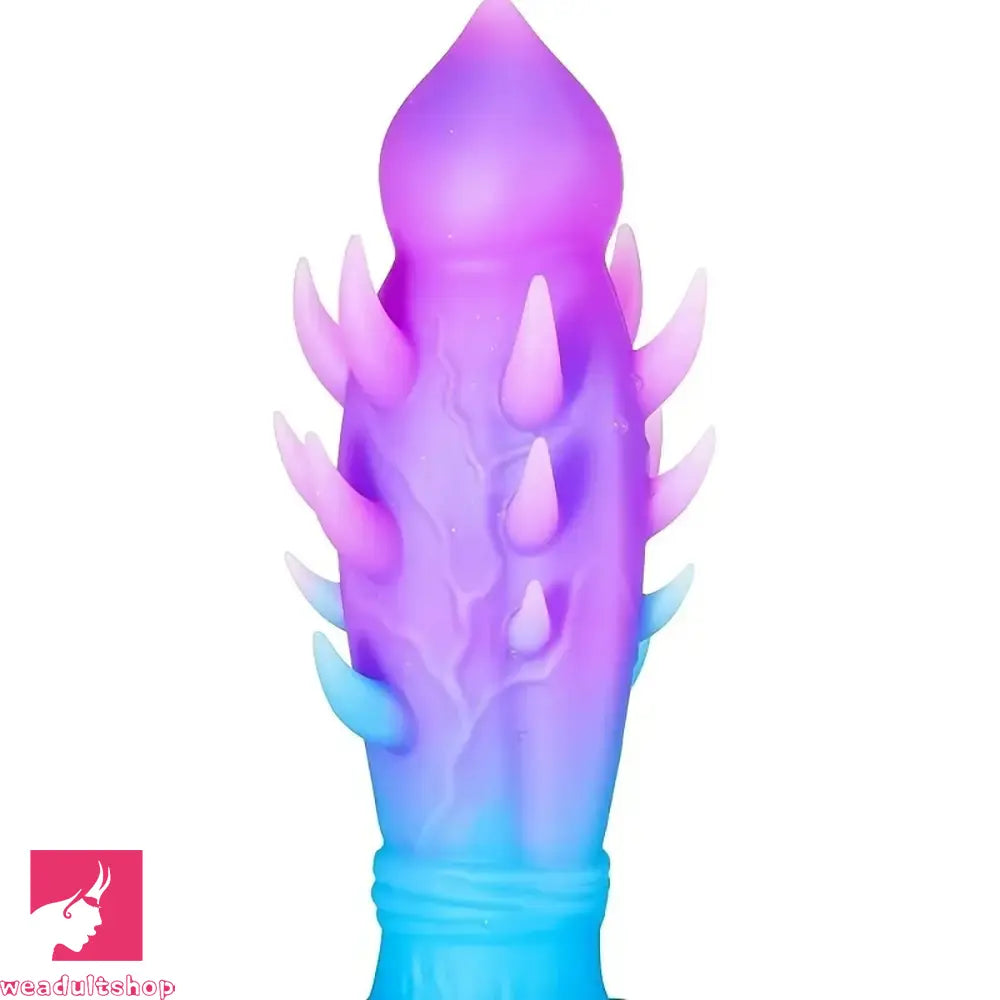 7.48in Alien Monster Liquid Silicone G-Point Anal Spiked Dildo With Barbs