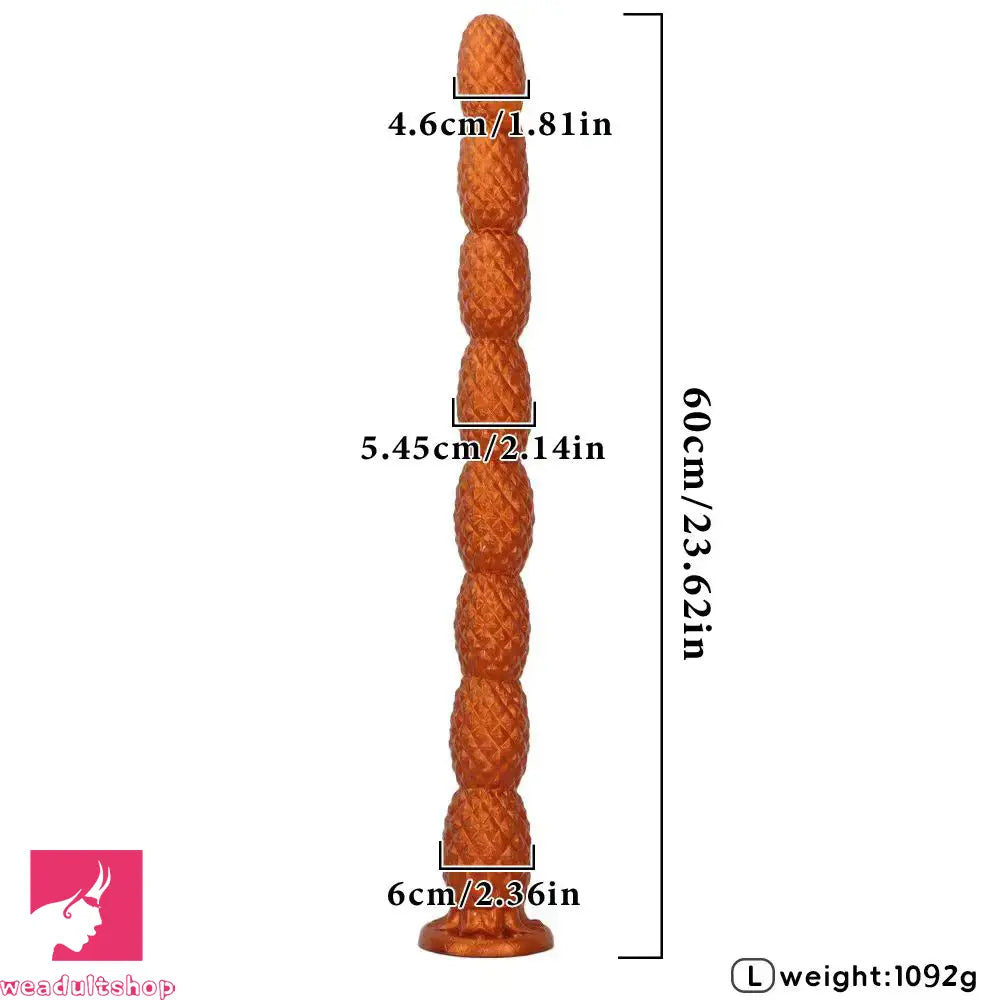 15.74in 23.62in Extra Long Whip Anal Plug Dildo Adult Male and Female Toy