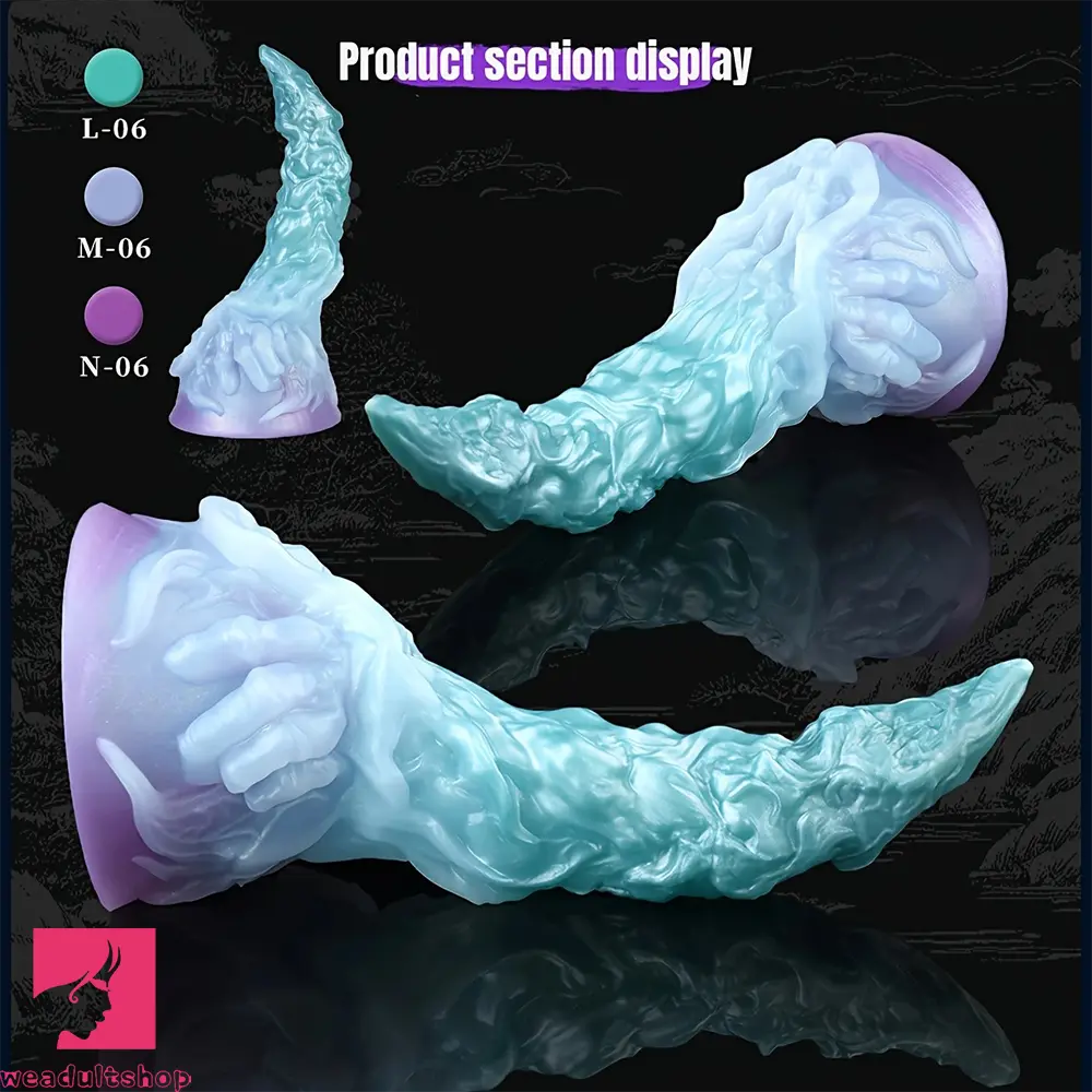 4.64in 5.82in 7in 9.44in Fantasy Odd Soft Curved Monster Creature Dildo